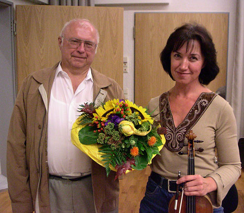 Begrüßung unserer neuen Konzertmeisterin Irina Paleeva