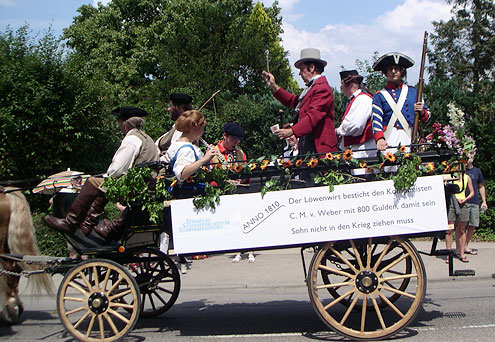 Historischer Festumzug am 18. Juli 2004 zur 700-Jahr-Feier