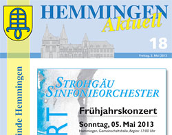 Konzertkritik Hemmingen aktuell vom 10. Mai 2013